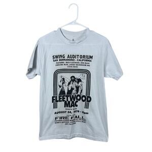 Fleetwood Mac White Band Concert Tee size S